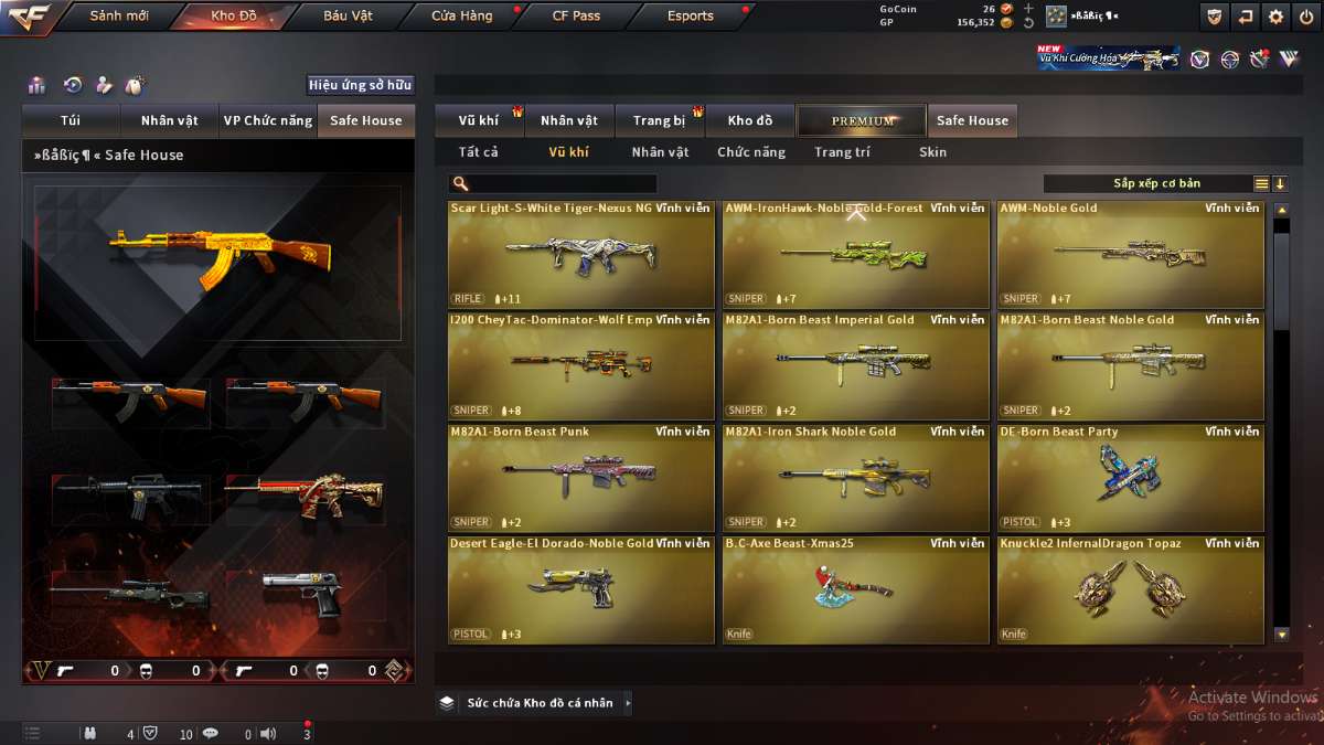 shop acc cf uy tin gia re